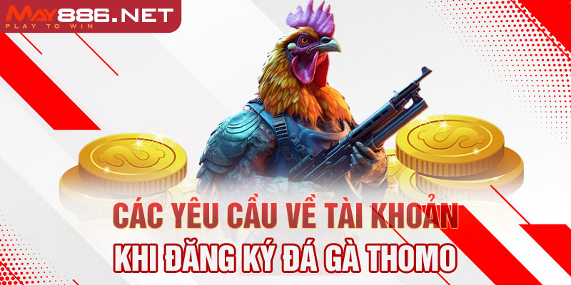 Các yêu cầu về tài khoản khi đăng ký đá gà Thomo