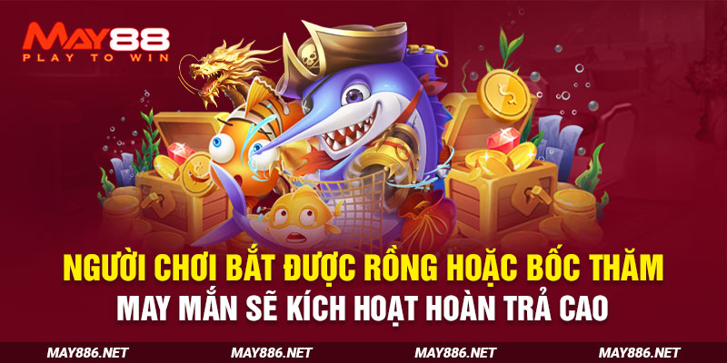 Người chơi bắt được rồng hoặc bốc thăm may mắn sẽ kích hoạt hoàn trả cao